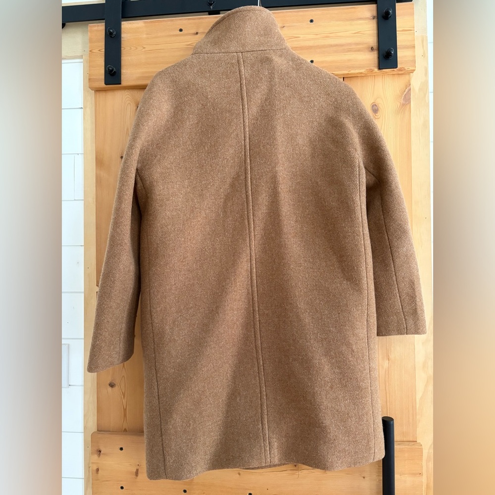 Oversized J. Crew Camel Coat - Picture 3 of 3